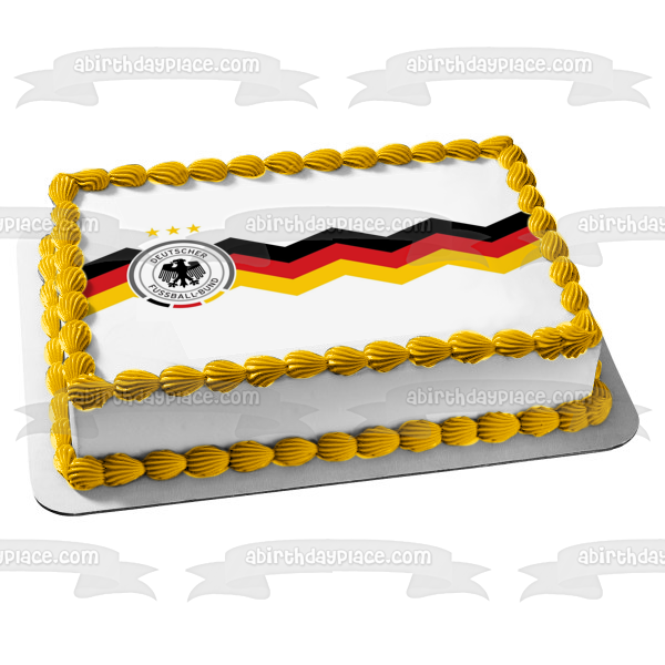 Germany National Football Team World Cup 2018 Logo Edible Cake Topper Image ABPID20638