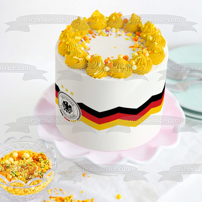 Germany National Football Team World Cup 2018 Logo Edible Cake Topper Image ABPID20638