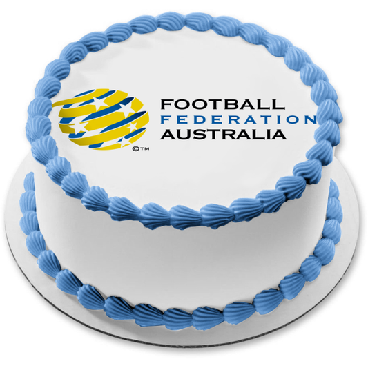 Football Federation Australia Logo Edible Cake Topper Image ABPID20642