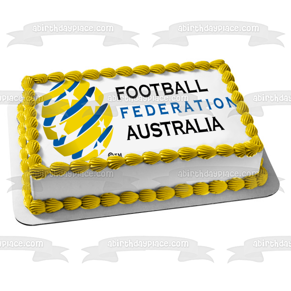 Football Federation Australia Logo Edible Cake Topper Image ABPID20642