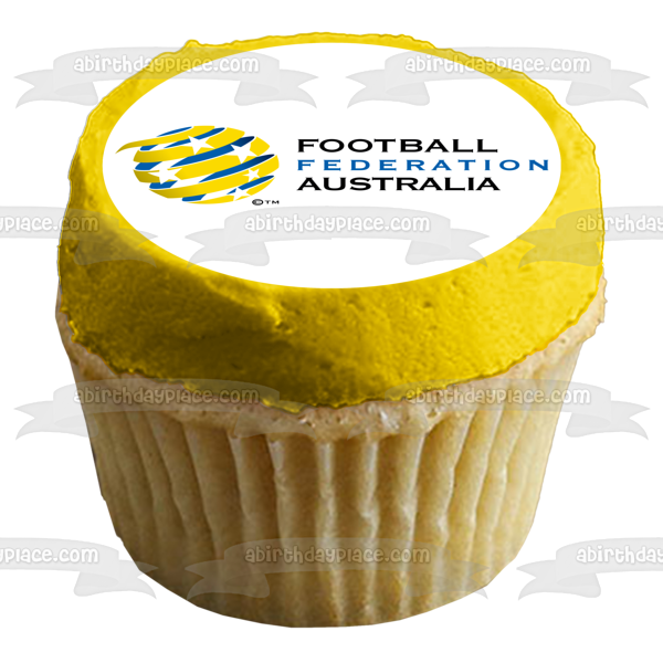 Football Federation Australia Logo Edible Cake Topper Image ABPID20642