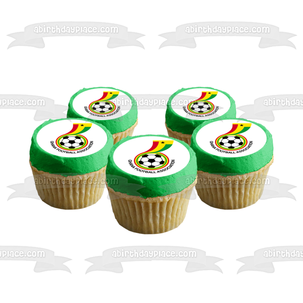 Ghana Football Association Logo Football Soccer Edible Cake Topper Image ABPID20645