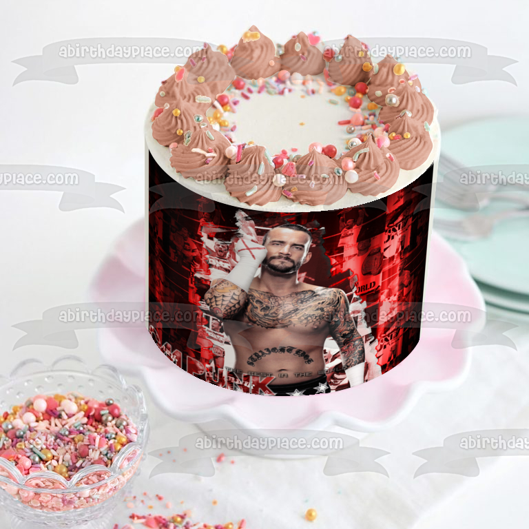 Imagen comestible para tarta de WWE World Wrestling Entertainment CM Punk ABPID20686 