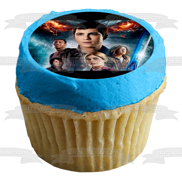 Percy Jackson: Mar de los Monstruos Tyson Annabeth Chase Thalia Grace Grover Underwood Adorno comestible para tarta Imagen ABPID21742 