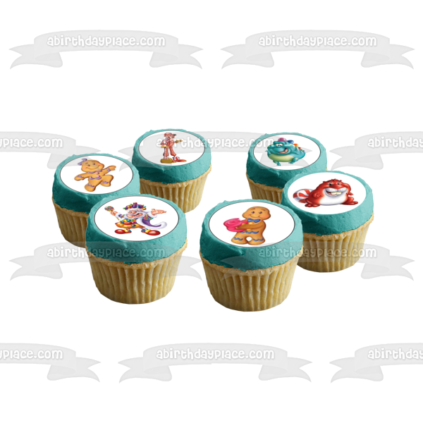 Candyland Characters Lord Licorice Frostine Mr. Mint Gloppy Edible Cupcake Topper Images ABPID56258