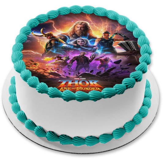 Póster de la película Thor Love and Thunder 2 Valkyrie Jane Foster, decoración comestible para tarta, imagen ABPID56266 