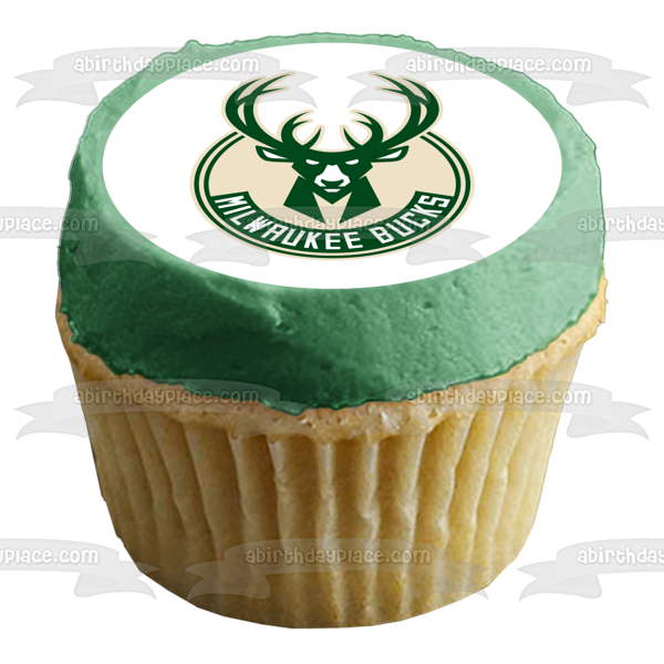 Imagen comestible para tarta con logotipo de los Milwaukee Bucks de la MLB Major League Baseball ABPID22024 