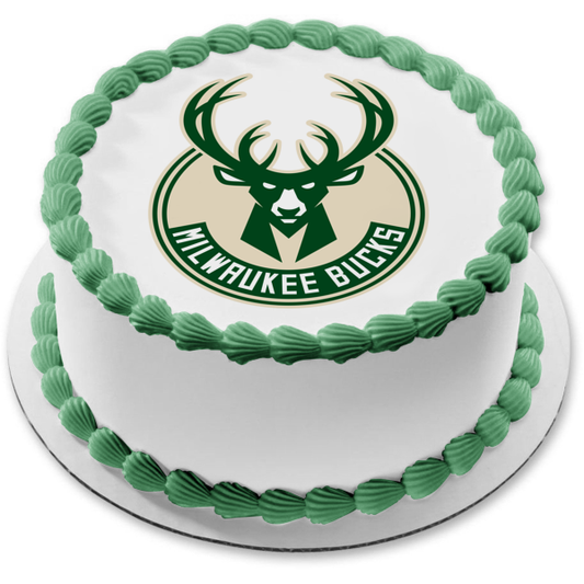 Milwaukee Bucks Logo MLB Major League Baseball Edible Cake Topper Image ABPID22024