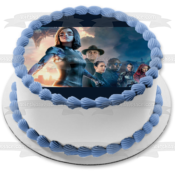 Alita Battle Angel Dr. Dyson Ido Hugo Dr. Shiren Edible Cake Topper Image ABPID22056