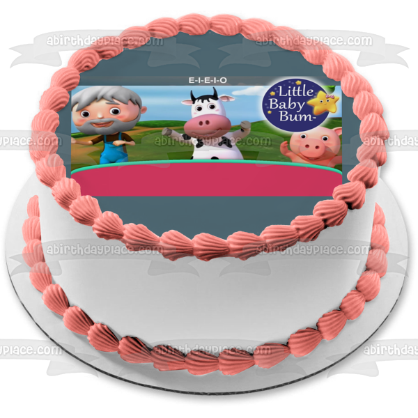 Little Baby Bum Lbb Pig Twinkle Lbb Cow Edible Cake Topper Image ABPID21818