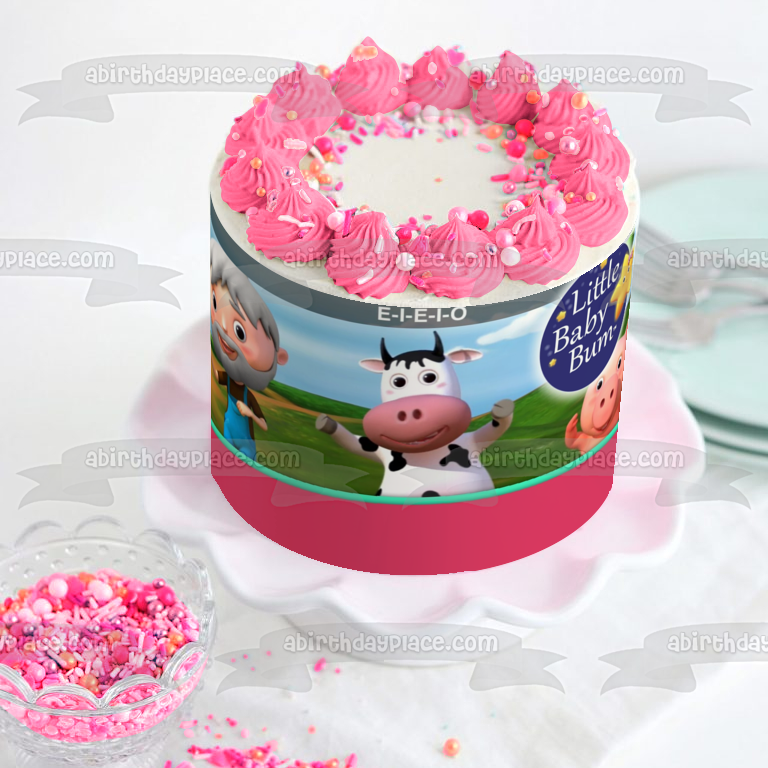 Little Baby Bum Lbb Pig Twinkle Lbb Cow Edible Cake Topper Image ABPID21818