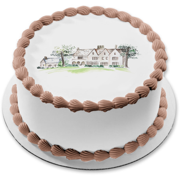 Cherokee Town &amp; Country Club dibujo adorno comestible para tarta imagen ABPID21868 