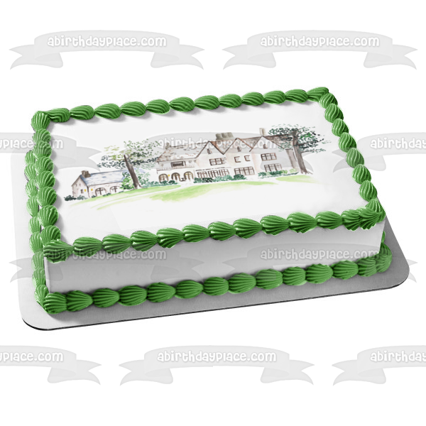 Cherokee Town &amp; Country Club dibujo adorno comestible para tarta imagen ABPID21868 