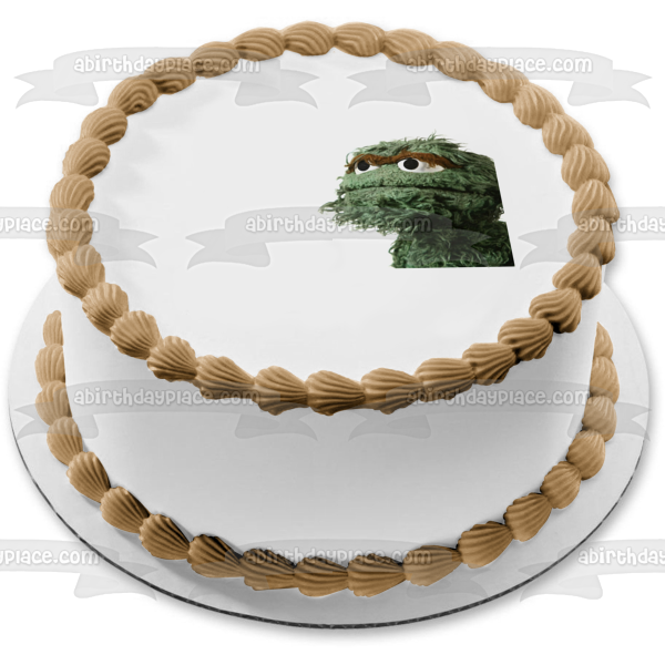 Sesame Street Oscar the Grouch Edible Cake Topper Image ABPID22101