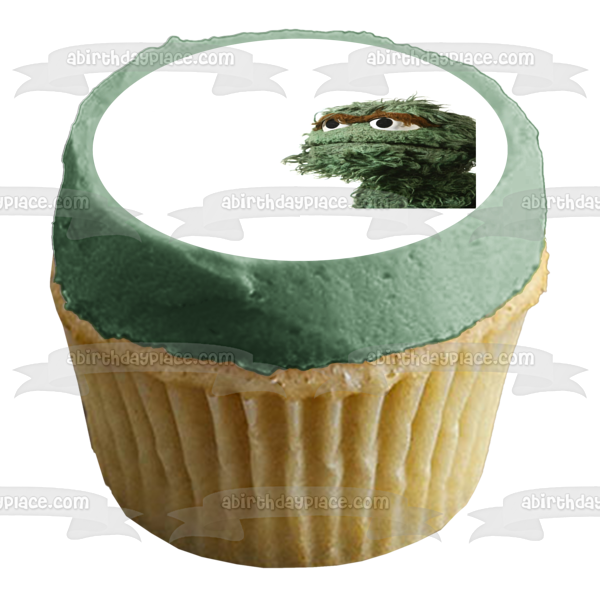 Sesame Street Oscar the Grouch Edible Cake Topper Image ABPID22101