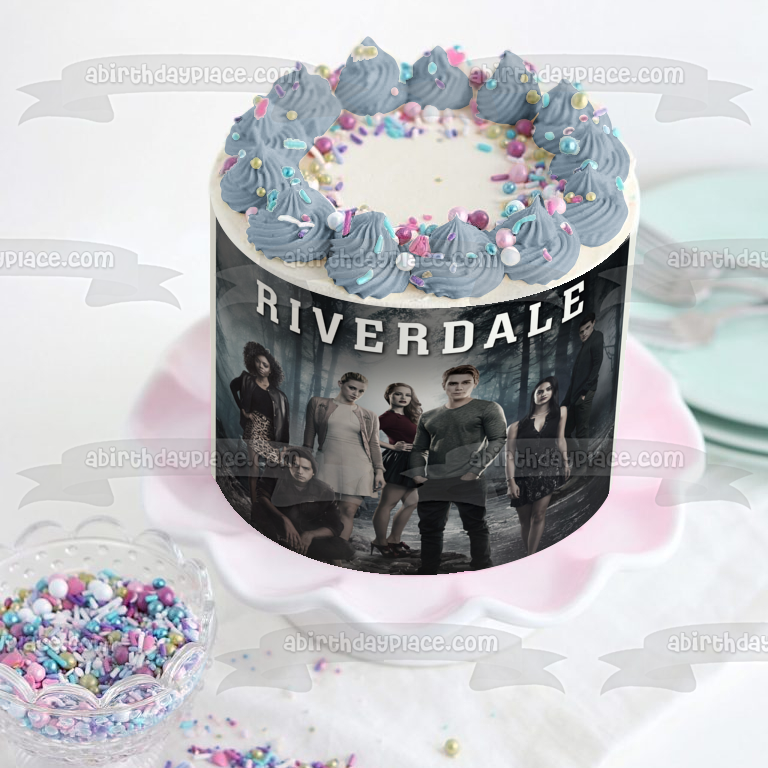 Archie Comics Riverdale Archie Andrews Veronica Lodge Jughead Jones Betty Cooper Josie McCoy Cheryl Blossom Edible Cake Topper Image ABPID21874