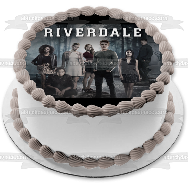 Archie Comics Riverdale Archie Andrews Veronica Lodge Jughead Jones Betty Cooper Josie McCoy Cheryl Blossom Edible Cake Topper Image ABPID21874