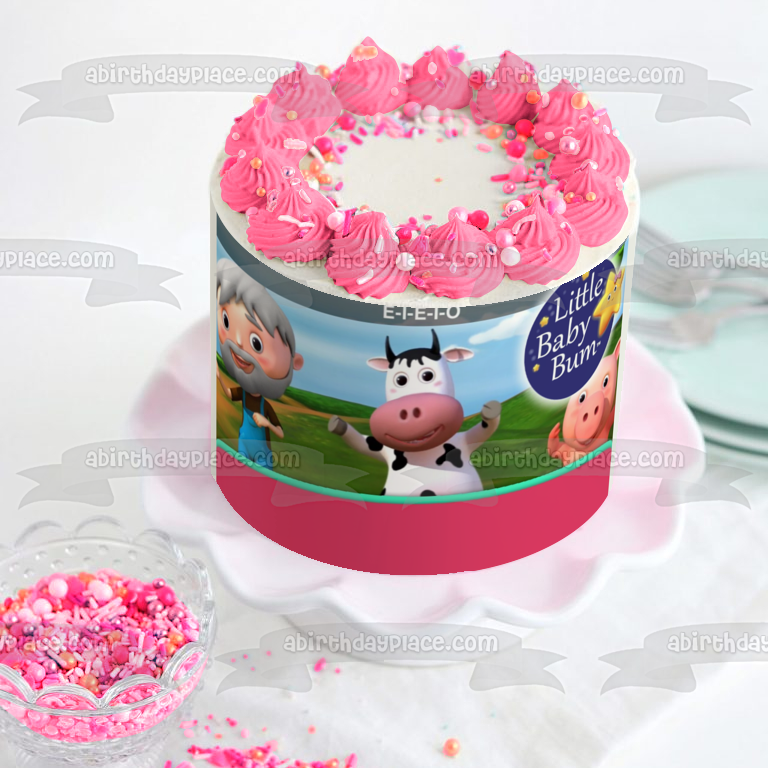 Little Baby Bum Lbb Cow Lbb Pig Twinkle The Star Edible Cake Topper Image ABPID22117