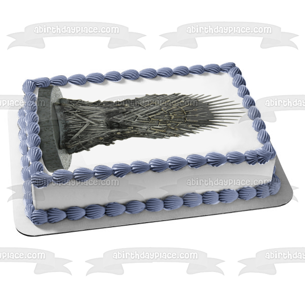 Game of Thrones Iron Throne Edible Cake Topper Image ABPID22310