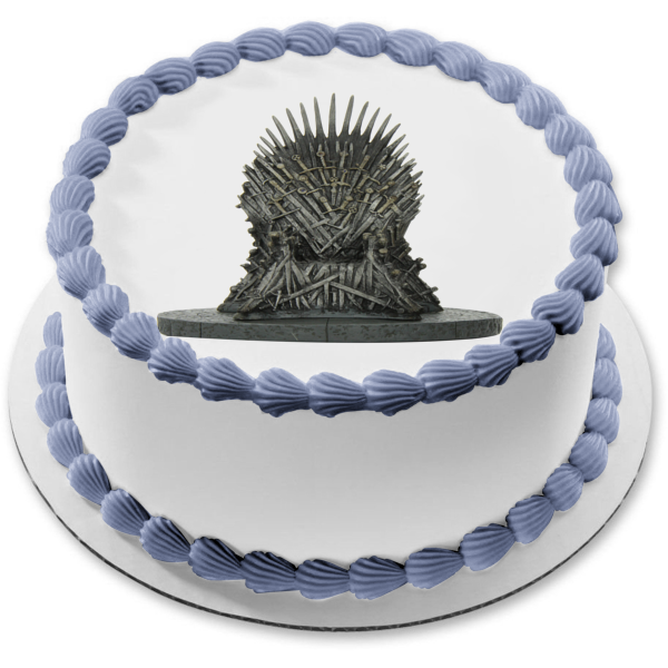 Game of Thrones Iron Throne Edible Cake Topper Image ABPID22310