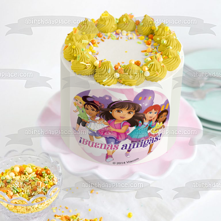 Dora and Friends Naiya Kate Alana Emma Edible Cake Topper Image ABPID21975