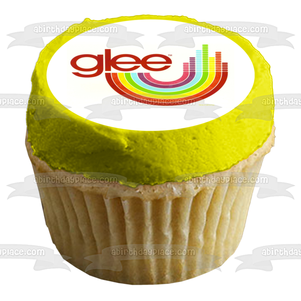 Glee Logo Rainbow Edible Cake Topper Image ABPID24362