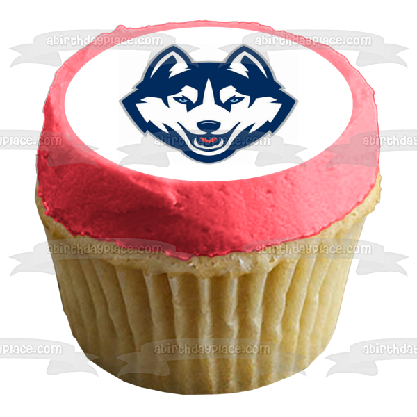 University of Connecticut Huskies Men's Basketball Team Logo NCAA Edible Cake Topper Image ABPID24384