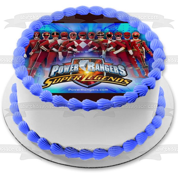 Imagen comestible para tarta de Mighty Morphin 2 Power Rangers Super League ABPID25008 