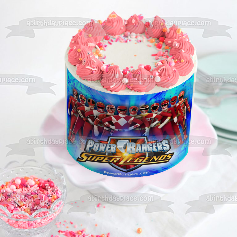 Imagen comestible para tarta de Mighty Morphin 2 Power Rangers Super League ABPID25008 