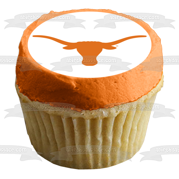 The University of Texas Longhorn Logo NCAA Texas Longhorns Athletics University of Texas at Austin Edible Cake Topper Image ABPID24504