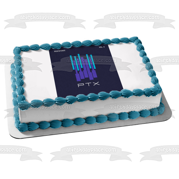 Pentatonix Volumen 2 Ptx Fondo azul Imagen comestible para decoración de tarta ABPID24508 