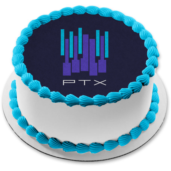 Pentatonix Volumen 2 Ptx Fondo azul Imagen comestible para decoración de tarta ABPID24508 