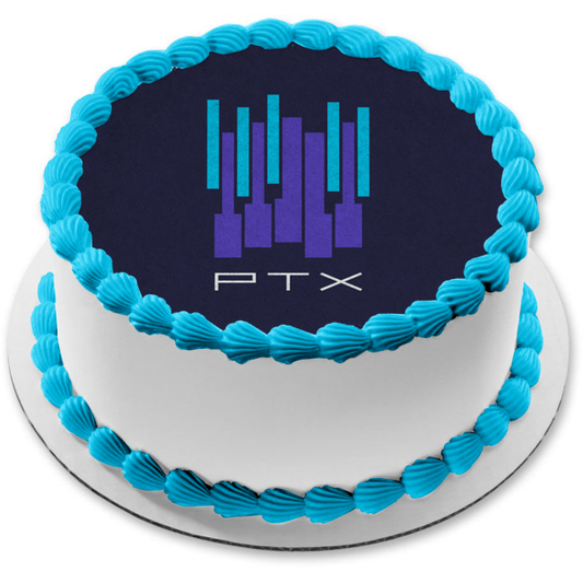 Pentatonix Volumen 2 Ptx Fondo azul Imagen comestible para decoración de tarta ABPID24508 