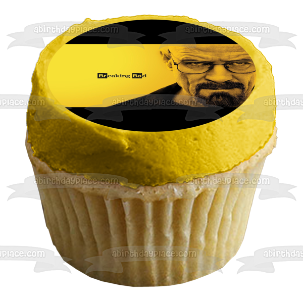 Breaking Bad Walter fondo blanco amarillo imagen comestible para decoración de tarta ABPID27022 