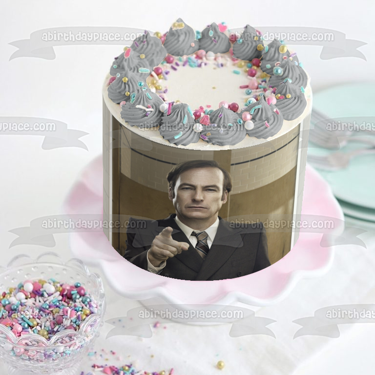 Better Call Saul Saul Goodman Edible Cake Topper Image ABPID27052