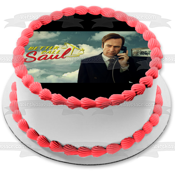 Better Call Saul Saul Goodman Teléfono público Decoración comestible para tarta Imagen ABPID27053 