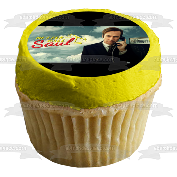 Better Call Saul Saul Goodman Teléfono público Decoración comestible para tarta Imagen ABPID27053 