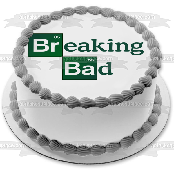 Breaking Bad Logo Periodic Table of Elements Bromine Barium Edible Cake Topper Image ABPID27067