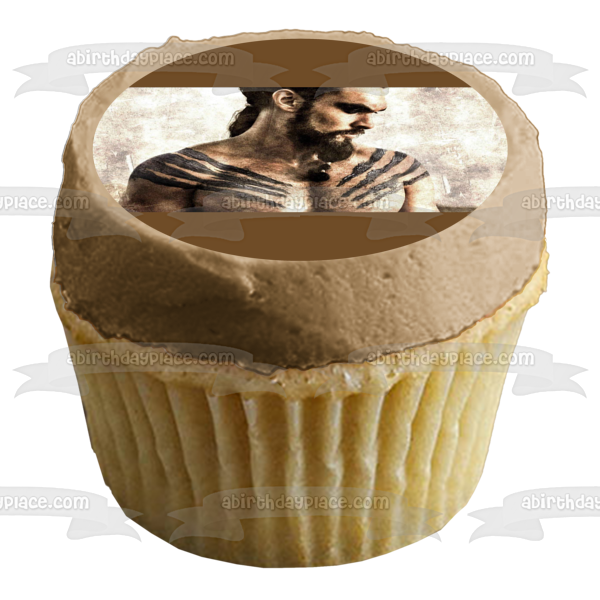 Juego de Tronos Khal Drogo Cacique de Dothraki Khalasar Adorno comestible para tarta Imagen ABPID26943 