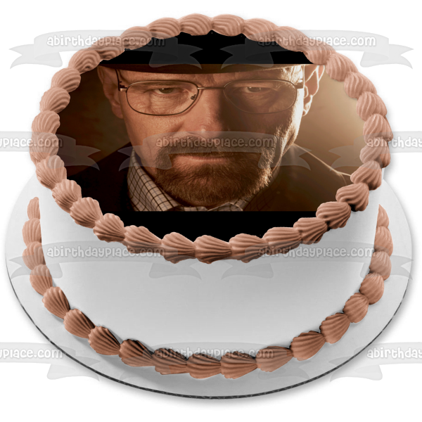 Breaking Bad Walter White Heisenberg Edible Cake Topper Image ABPID27071