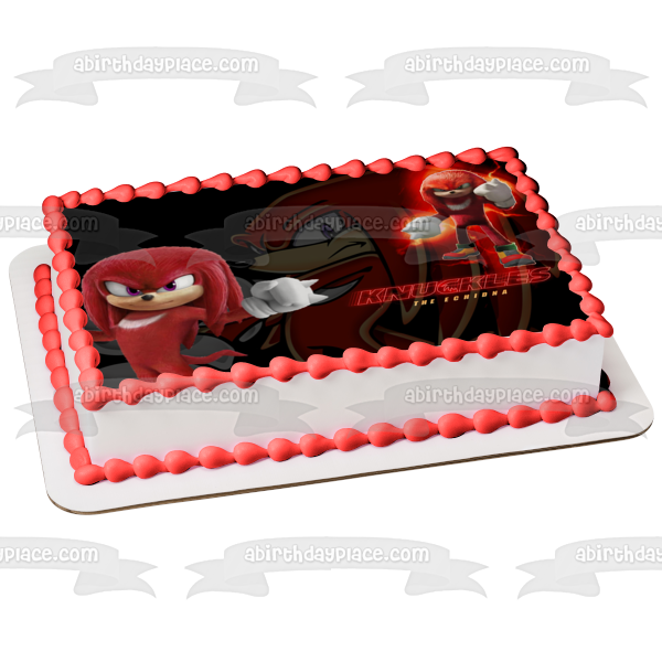 Imagen comestible para decoración de tarta de Sonic the Hedgehog 2 Knuckles the Echidna ABPID56279 