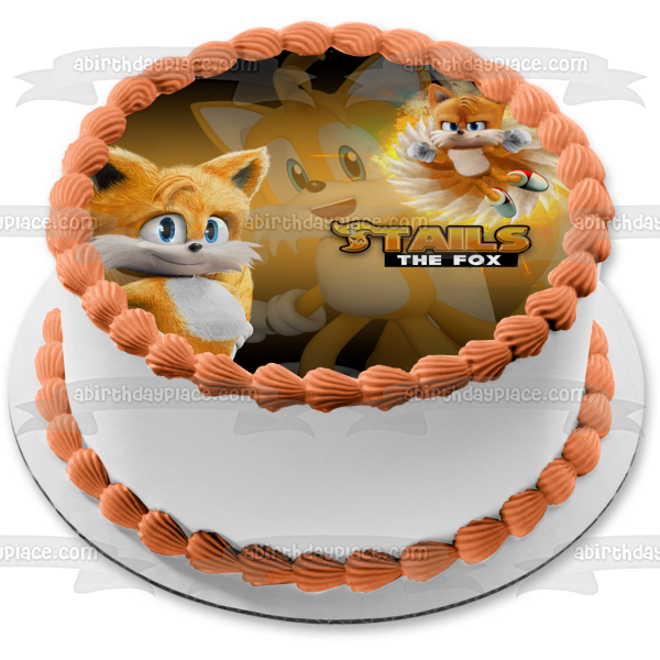 Imagen comestible para decoración de tarta de Sonic the Hedgehog 2 Tails the Fox ABPID56284 