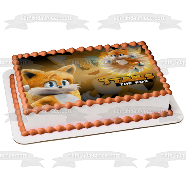 Imagen comestible para decoración de tarta de Sonic the Hedgehog 2 Tails the Fox ABPID56284 