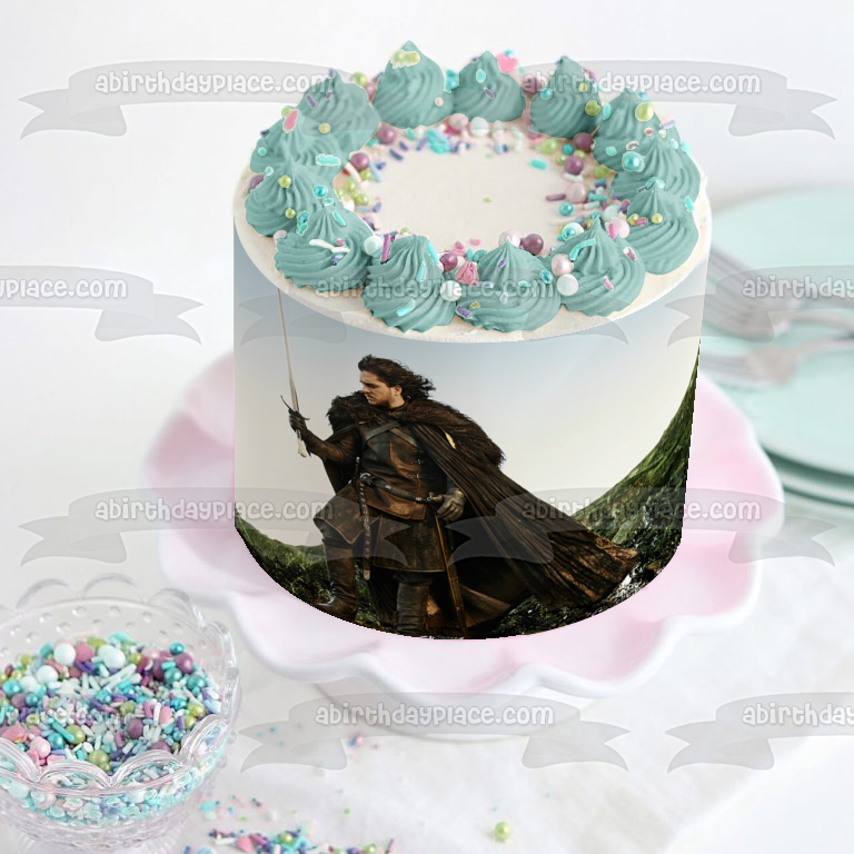 Imagen comestible para tarta de Juego de Tronos Jon Snow Mountains ABPID26955 