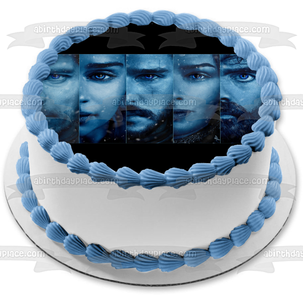 Juego de Tronos Jon Snow Daenerys Targaryen Cersei Lannister Jamie Lannister Tyrion Lannister Imagen comestible para decoración de tarta ABPID26964 