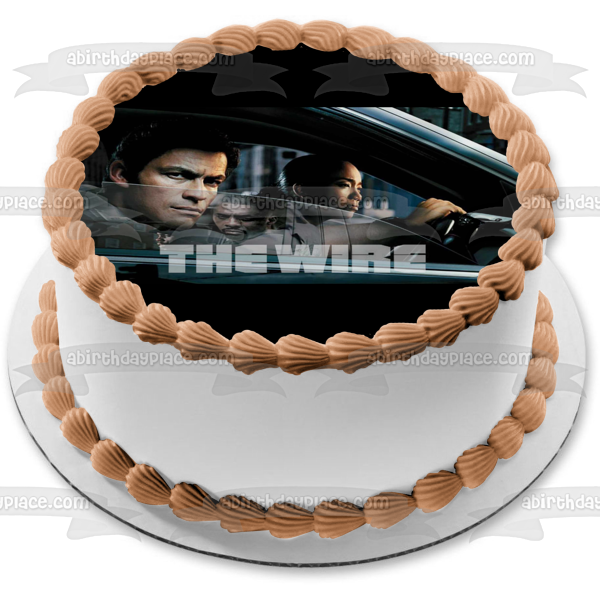 The Wire Jimmy McNulty Stringer Bell In a Car Edible Cake Topper Image ABPID27093