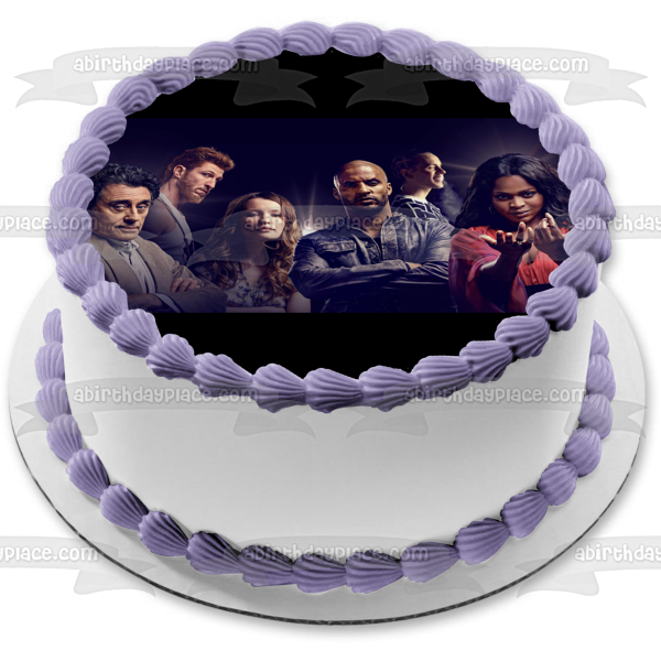 American Gods Shadow Moon Mr. Wednesday Mad Sweeny Laura Moon Technical Boy Bilquis Edible Cake Topper Image ABPID26983