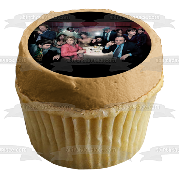 The Sopranos Tony Soprano Jennifer Melfi Paulie Gualtieri Carmela Soprano Adriana La Cerva Silvio Dante Edible Cake Topper Image ABPID27103