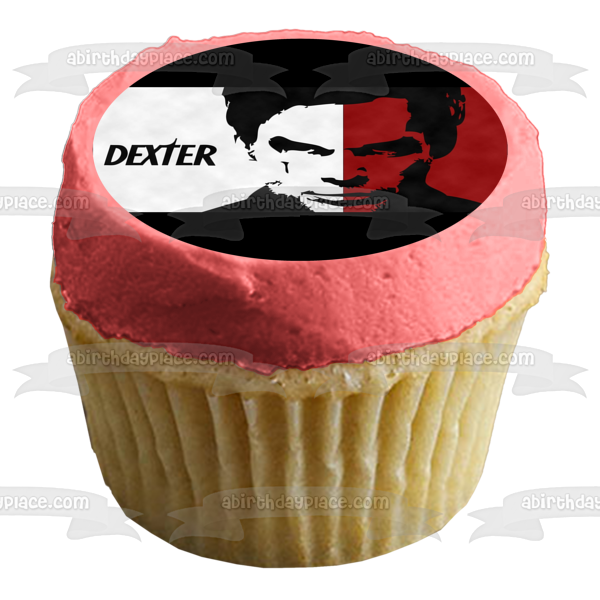 Dexter Morgan White Red Face Edible Cake Topper Image ABPID26990