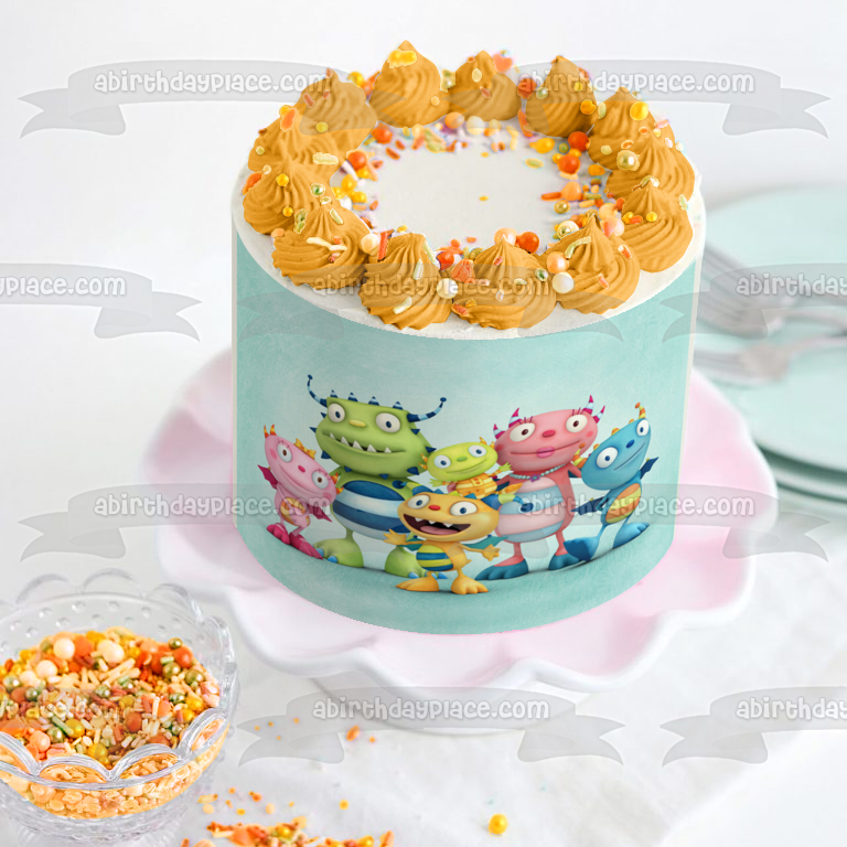 Henry Hugglemonster Summer Denzel Cobby Ivor Momma Doddo Edible Cake Topper Image ABPID27343